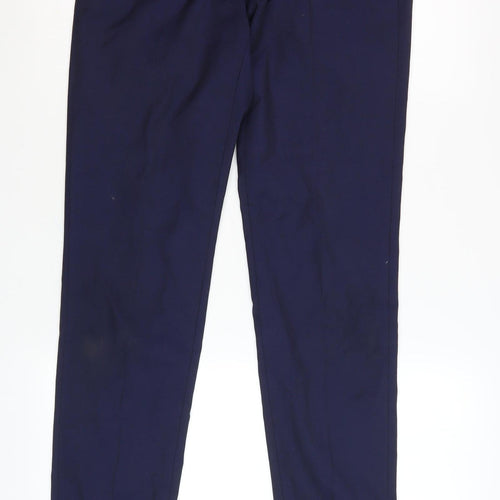 Moss London Women's Blue Slim Fit Dress Pants
