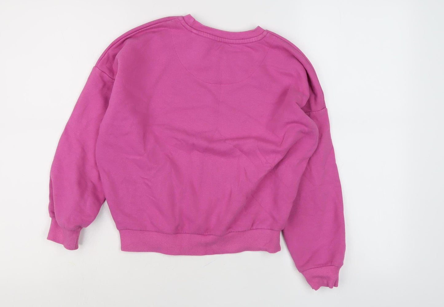 Squishmallows Girls Pink Cartoon Pullover Sweatshirt M