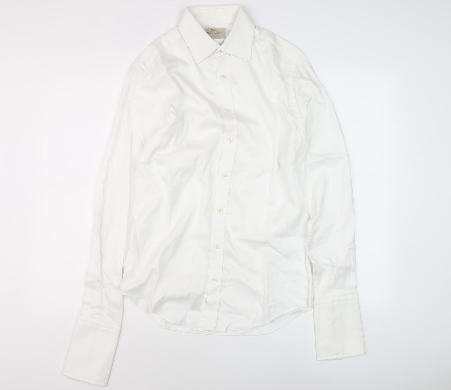 Hawes & Curtis Men's White Extra-Slim Dress Shirt