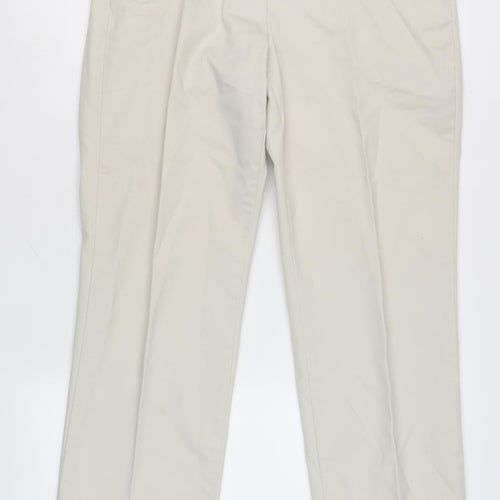 Lands' End Women's Beige Chino Trousers Size 10