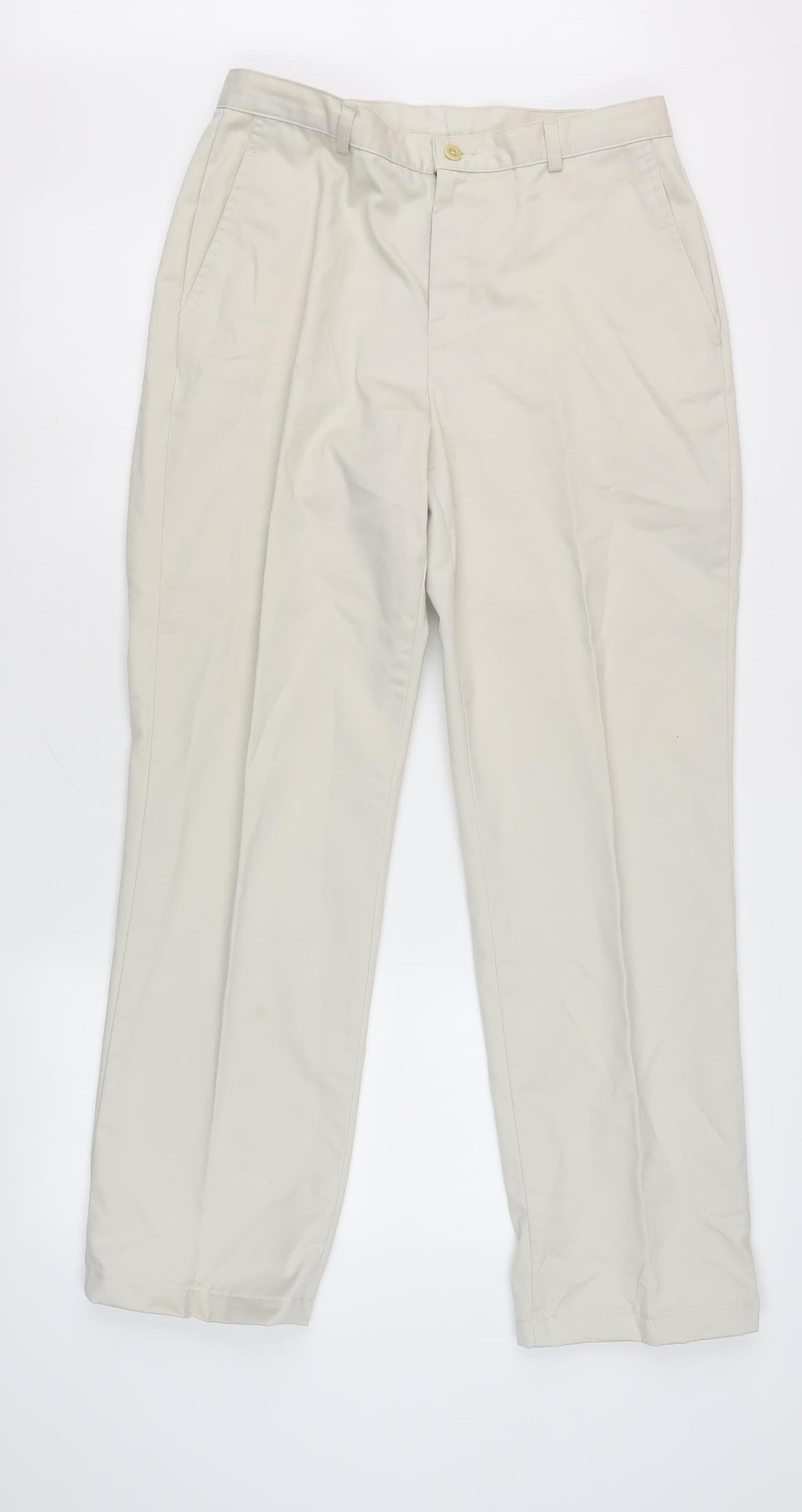 Lands' End Women's Beige Chino Trousers Size 10