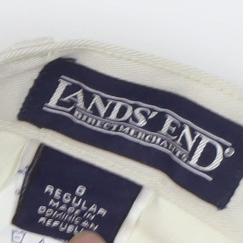Lands' End Women's Beige Chino Trousers Size 10