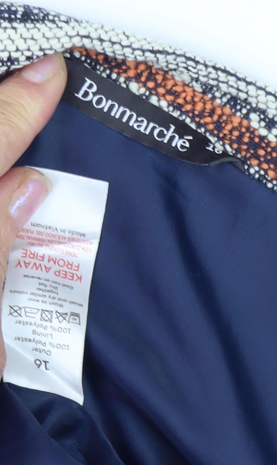 Bonmarché Women's Multicoloured Knee-Length Skirt, Size 16