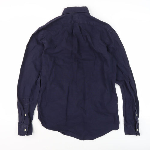 Ralph Lauren Men's Blue S Custom Fit Shirt