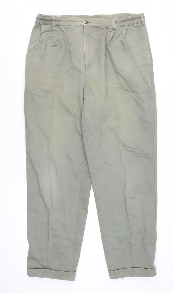 Cotton Traders Men's Grey Chino Trousers Size 36