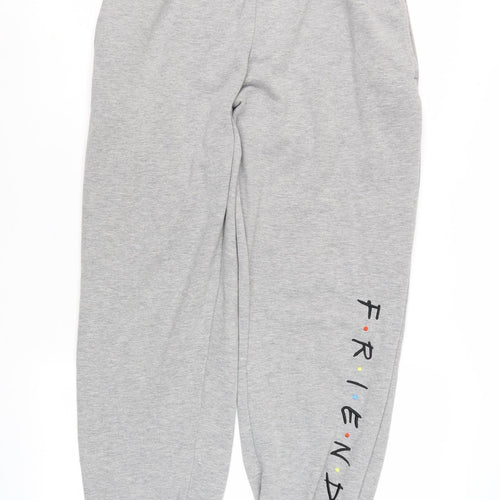 Friends Women Grey Jogger Trousers S Casual