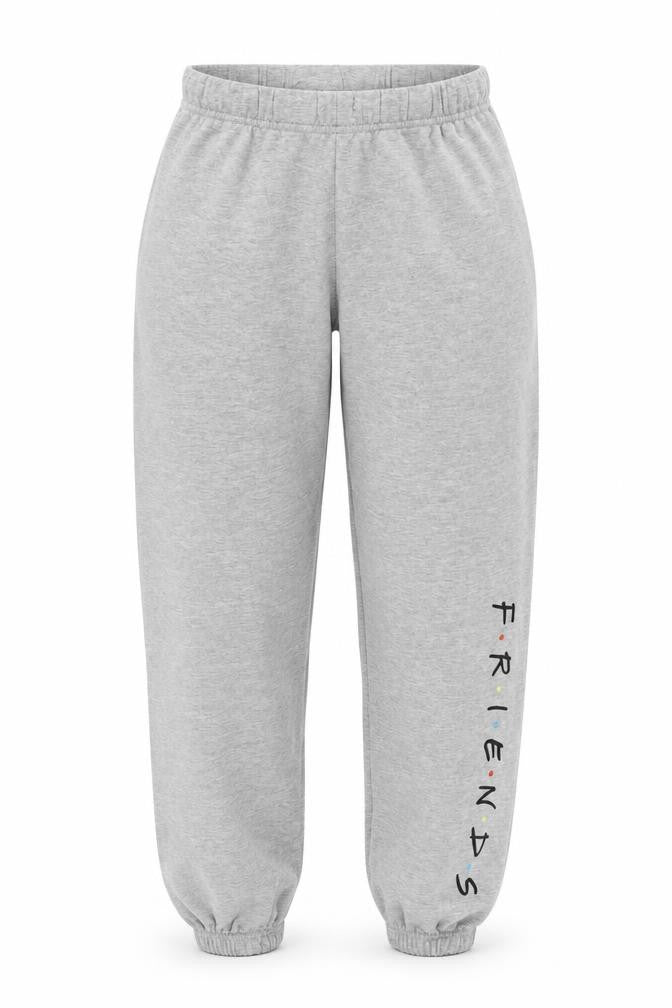 Friends Women Grey Jogger Trousers S Casual