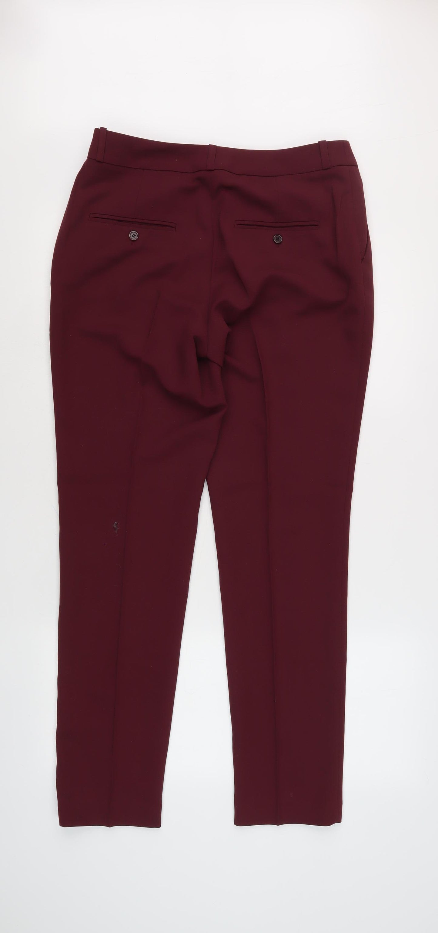 H&M Women's Red Dress Pants Size 12 - Stylish Winter Trousers