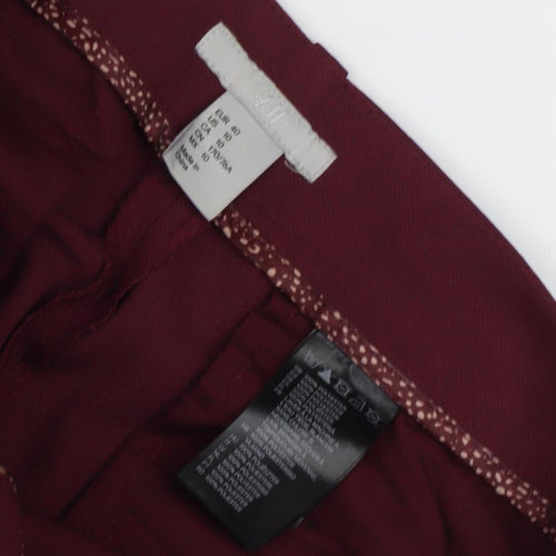 H&M Women's Red Dress Pants Size 12 - Stylish Winter Trousers
