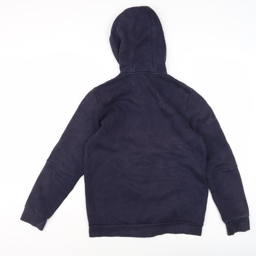 Adidas Boys Blue Full Zip Hoodie Size 13-14 Years