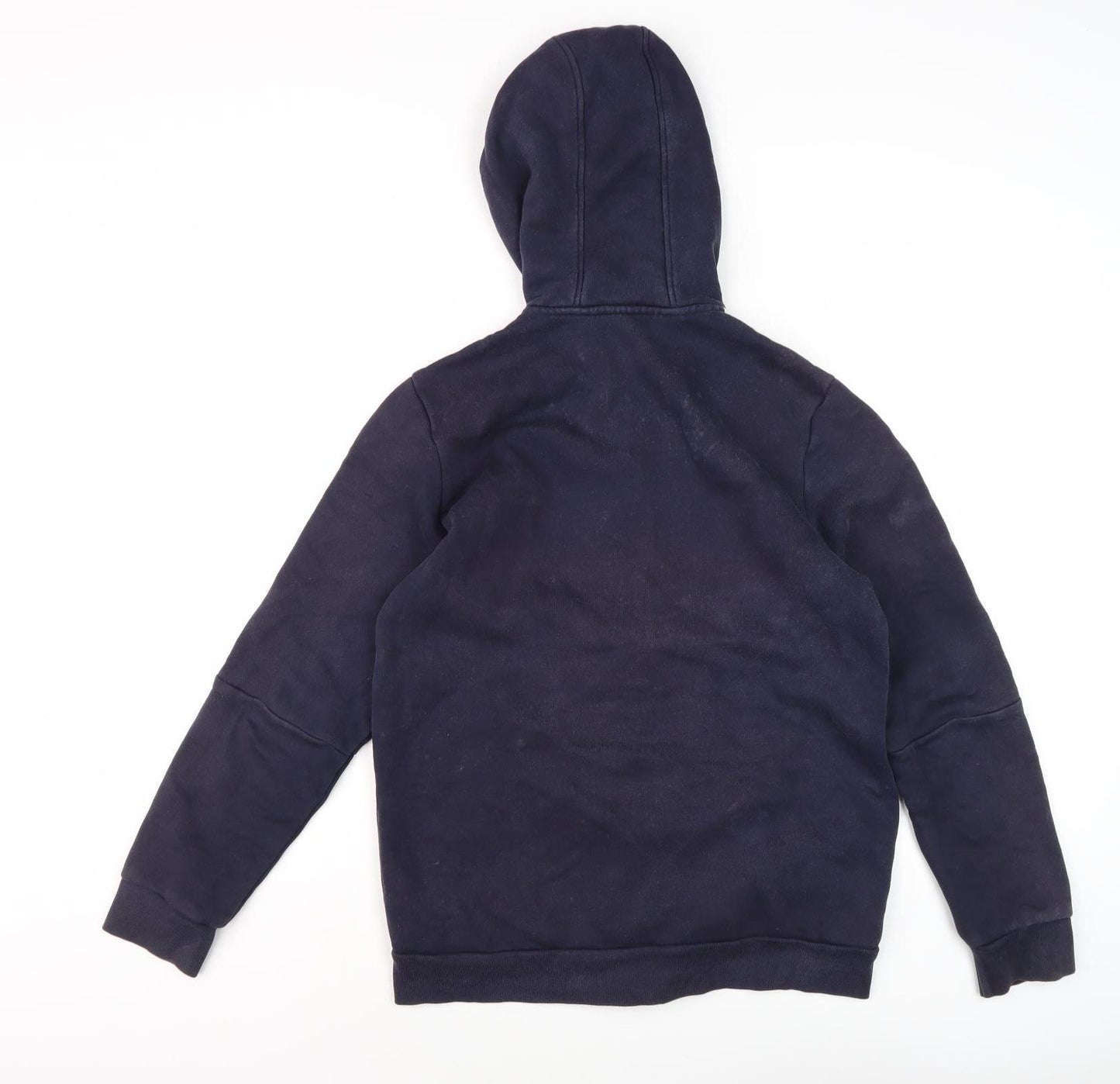 Adidas Boys Blue Full Zip Hoodie Size 13-14 Years