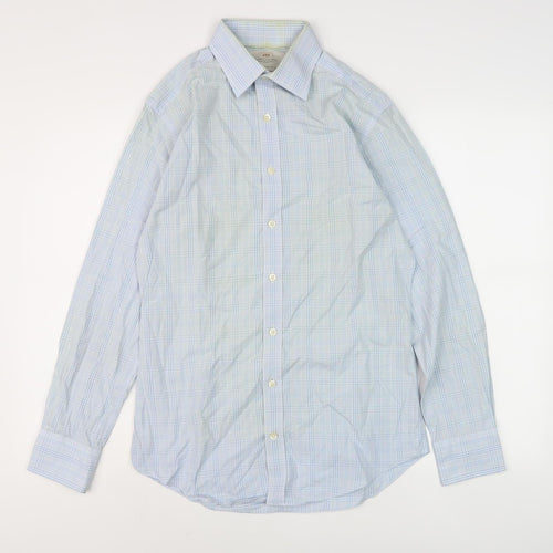 Hawes & Curtis Men's Blue Check Extra-Slim Shirt