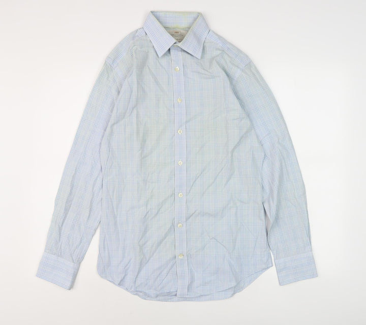 Hawes & Curtis Men's Blue Check Extra-Slim Shirt