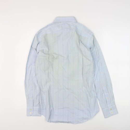 Hawes & Curtis Men's Blue Check Extra-Slim Shirt