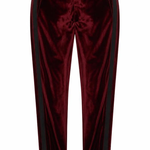 ASOS DESIGN Women's Red Velvet Trousers, Size 8, Party Ready