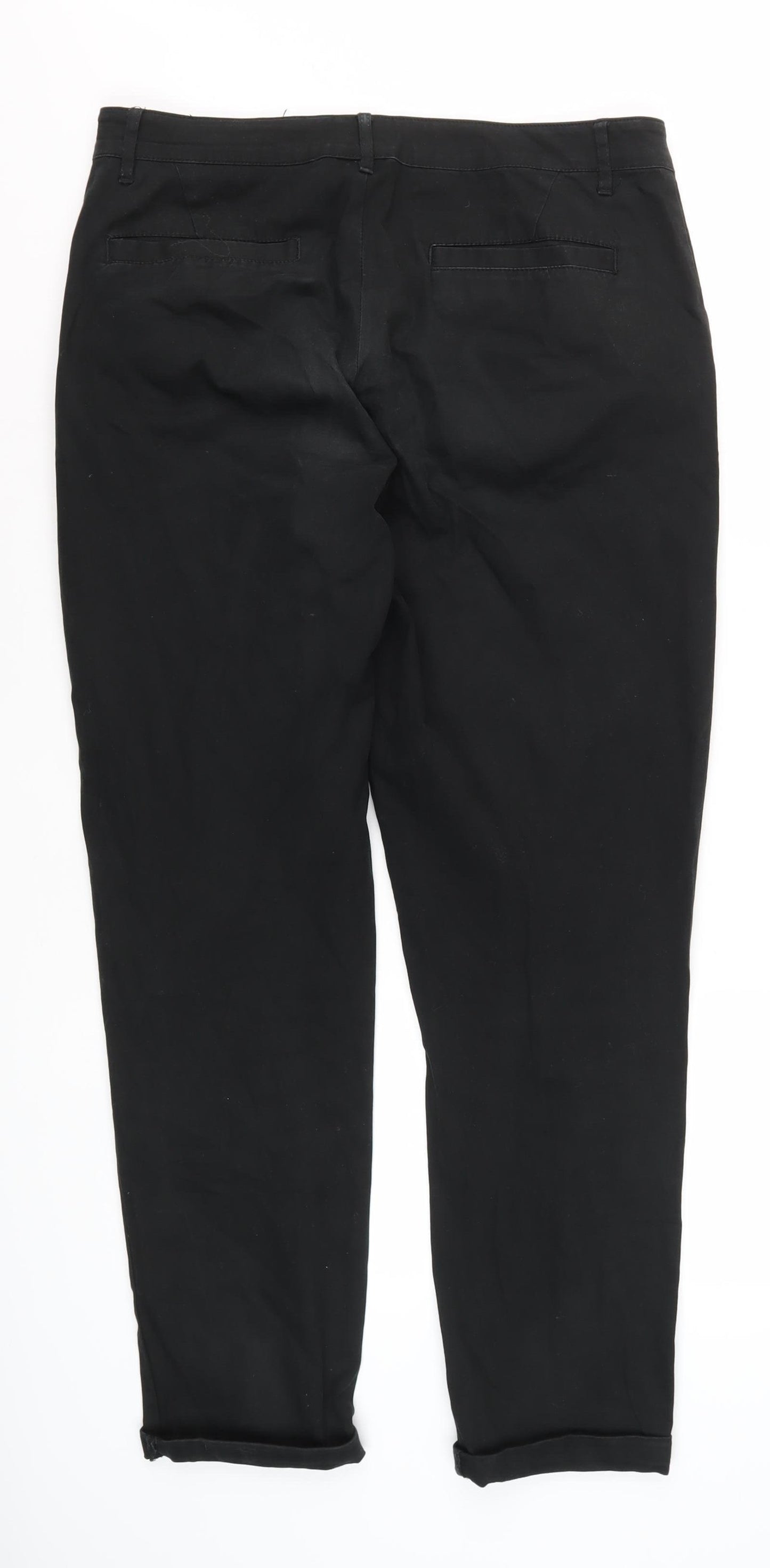 ASOS Design Women's Black Chino Trousers W33 In