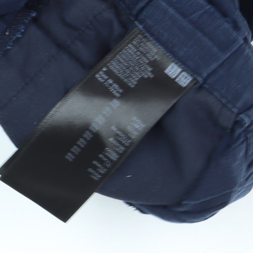 Uniqlo Women's Blue Paperbag Cotton Shorts - M
