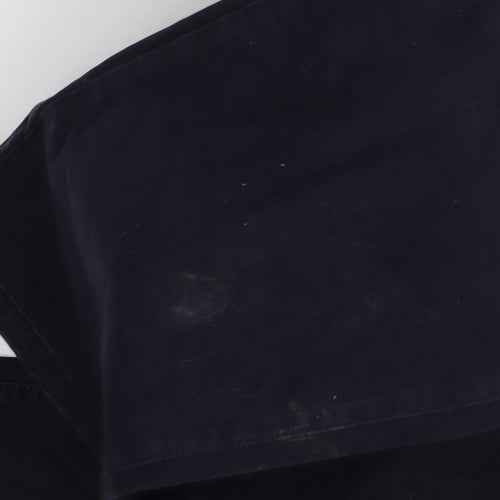 Next Men's Black Chino Trousers 34R Stretch Straight