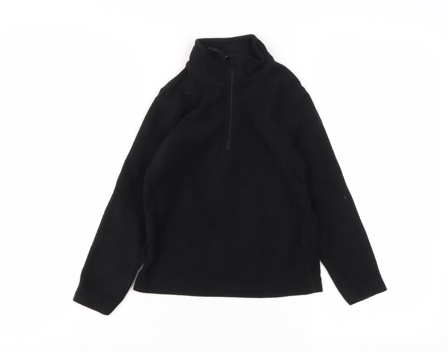 Mountain Warehouse Boys Black Fleece Sweatshirt 8-9 Years Regular Fit