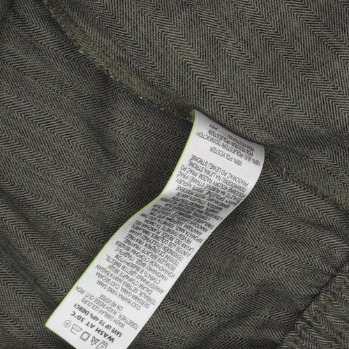 Marks & Spencer Women's Green Chino Trousers Size 16