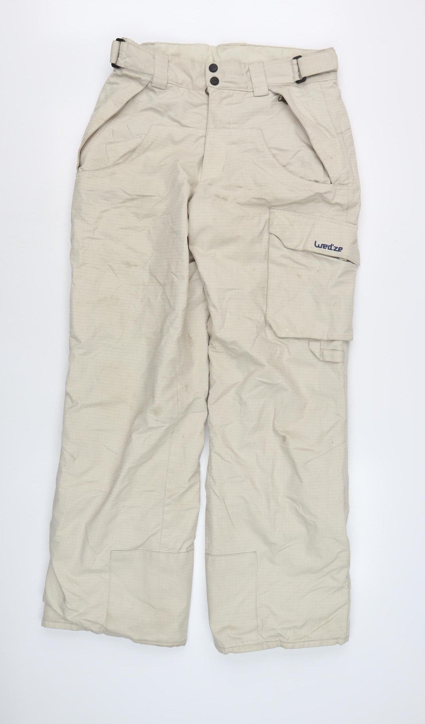Wedze Beige Unisex Cargo Trousers M Winter Outdoor