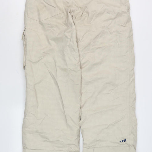 Wedze Beige Unisex Cargo Trousers M Winter Outdoor