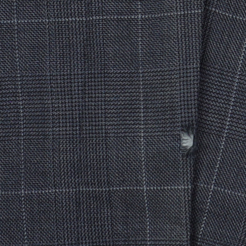 Marks and Spencer Men's Blue Check Trousers, Size 32