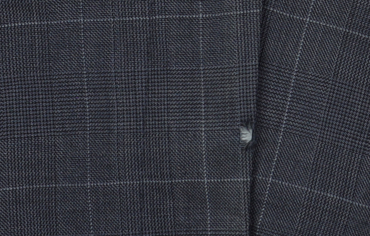 Marks and Spencer Men's Blue Check Trousers, Size 32