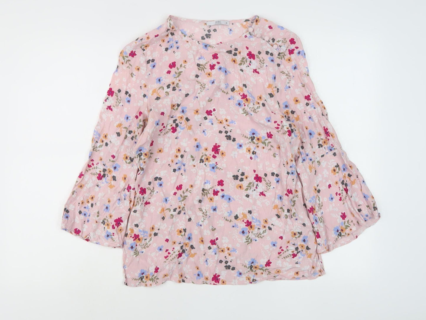 EDC Women's Multicoloured Floral Top M Casual Fashion