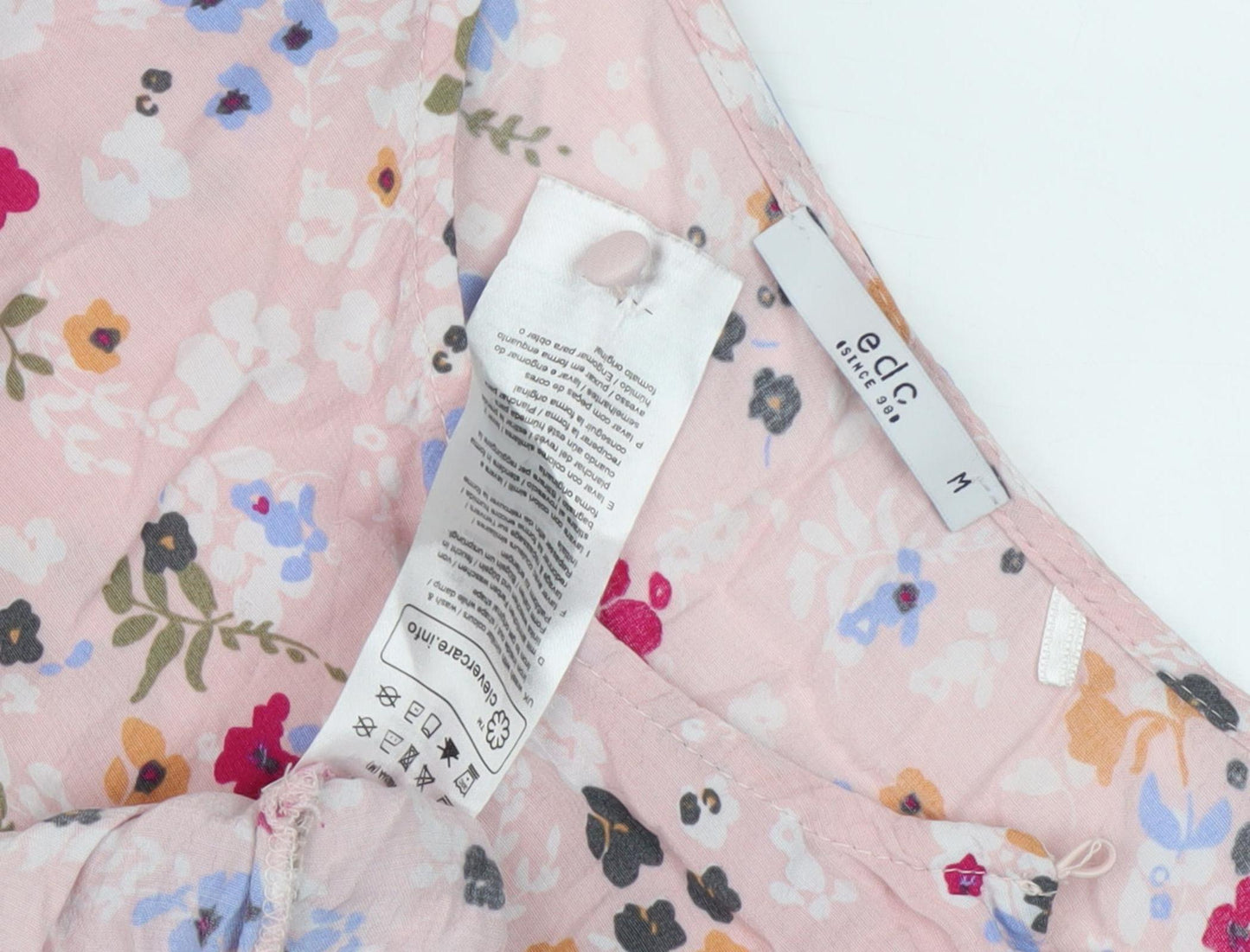 EDC Women's Multicoloured Floral Top M Casual Fashion