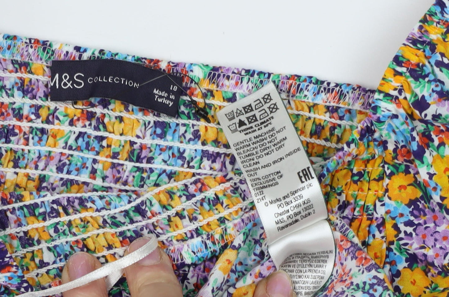 Marks and Spencer Women’s Floral Tunic Blouse, Size 18