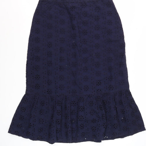 Crew Clothing Blue Women's Midi Skirt Size 14