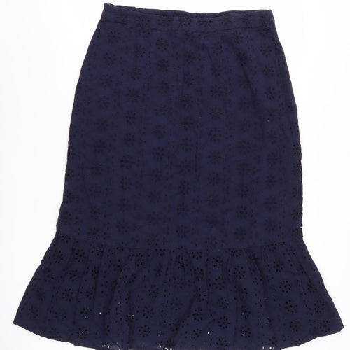 Crew Clothing Blue Women's Midi Skirt Size 14