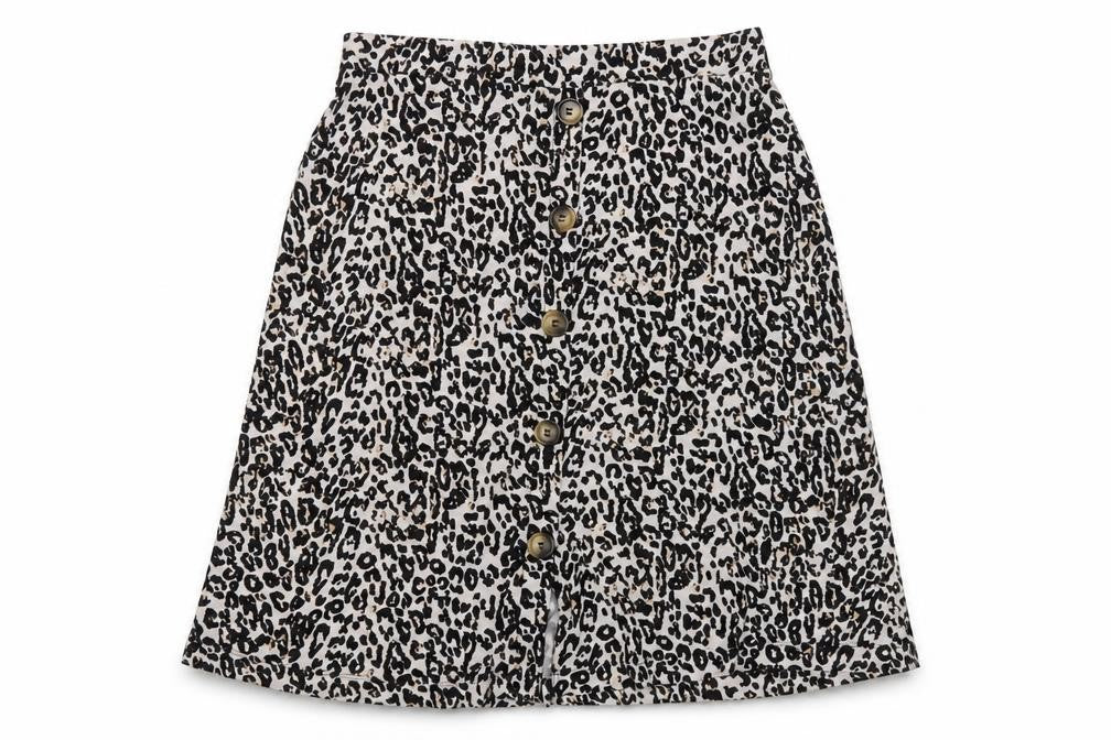 Front view of Next Women's Multicoloured Animal Print A-Line Skirt, size 14