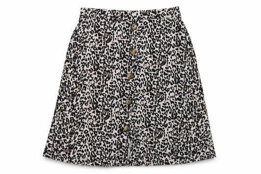 Front view of Next Women's Multicoloured Animal Print A-Line Skirt, size 14