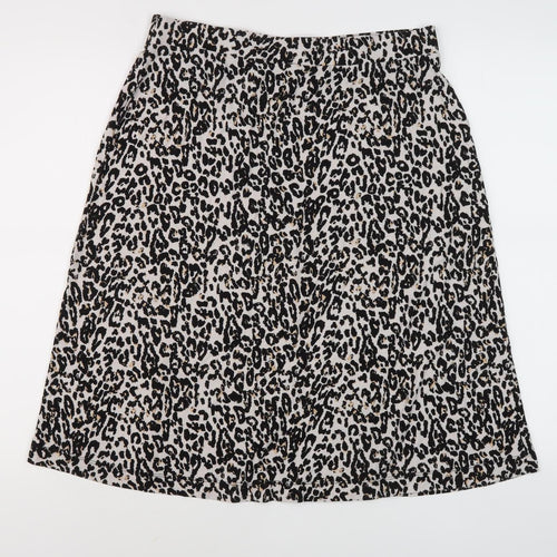 Next Women's Multicoloured Animal Print A-Line Skirt, Size 14