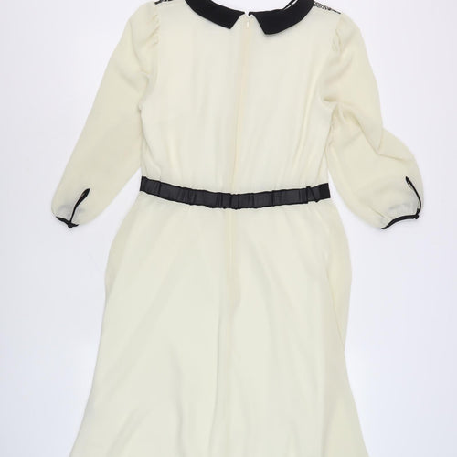 Marks and Spencer Women's Ivory Collared Dress Size 10