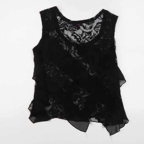 Marks and Spencer Women's Black Lace Tank Top Size 18