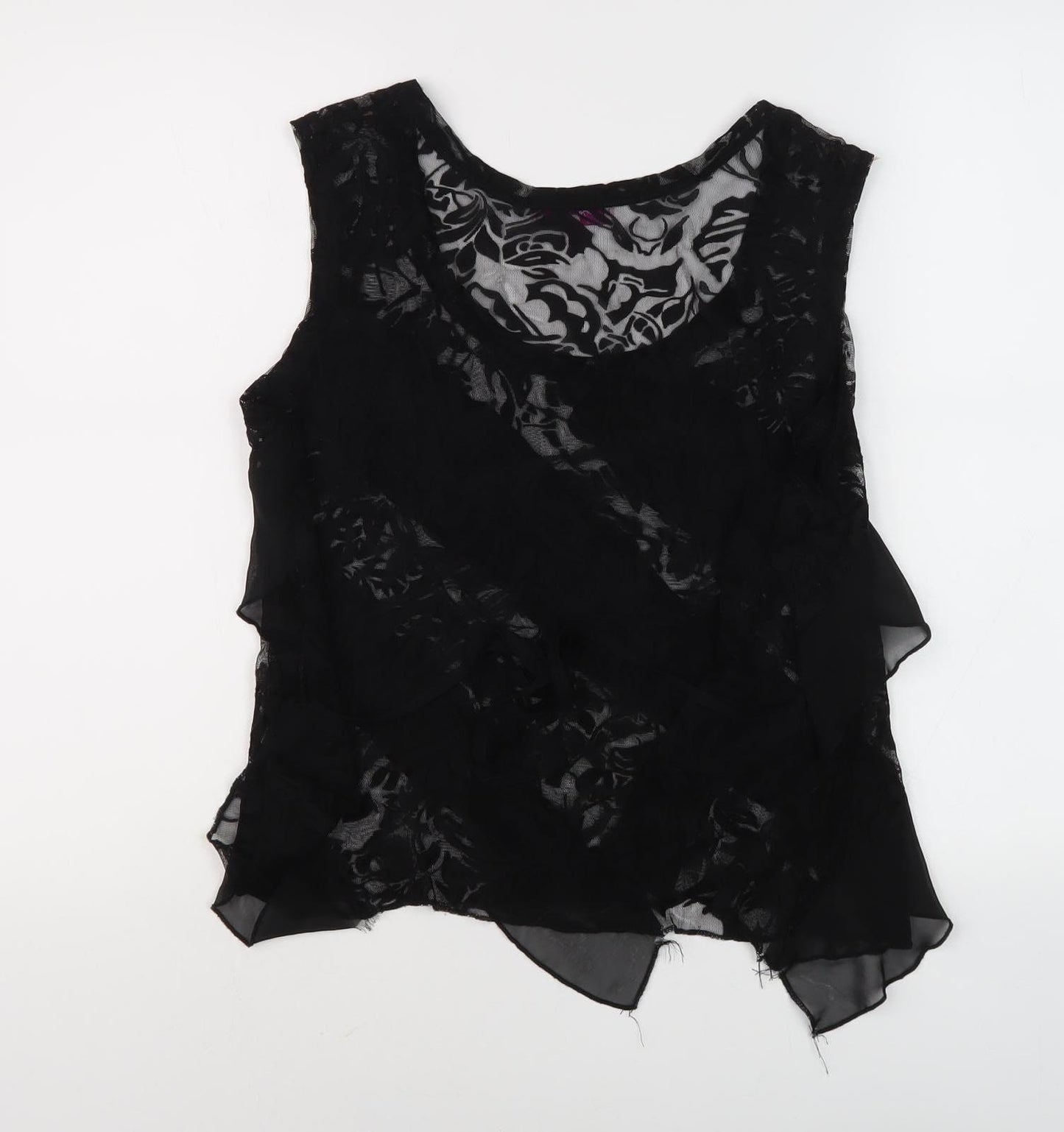 Marks and Spencer Women's Black Lace Tank Top Size 18