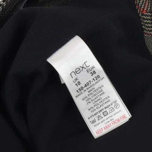 Next Women's Check Pencil Skirt, Size 10, Multicoloured