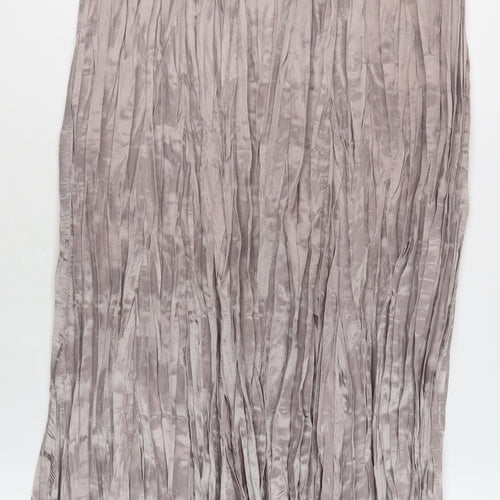 Marks and Spencer Women's Grey Pleated Midi Skirt
