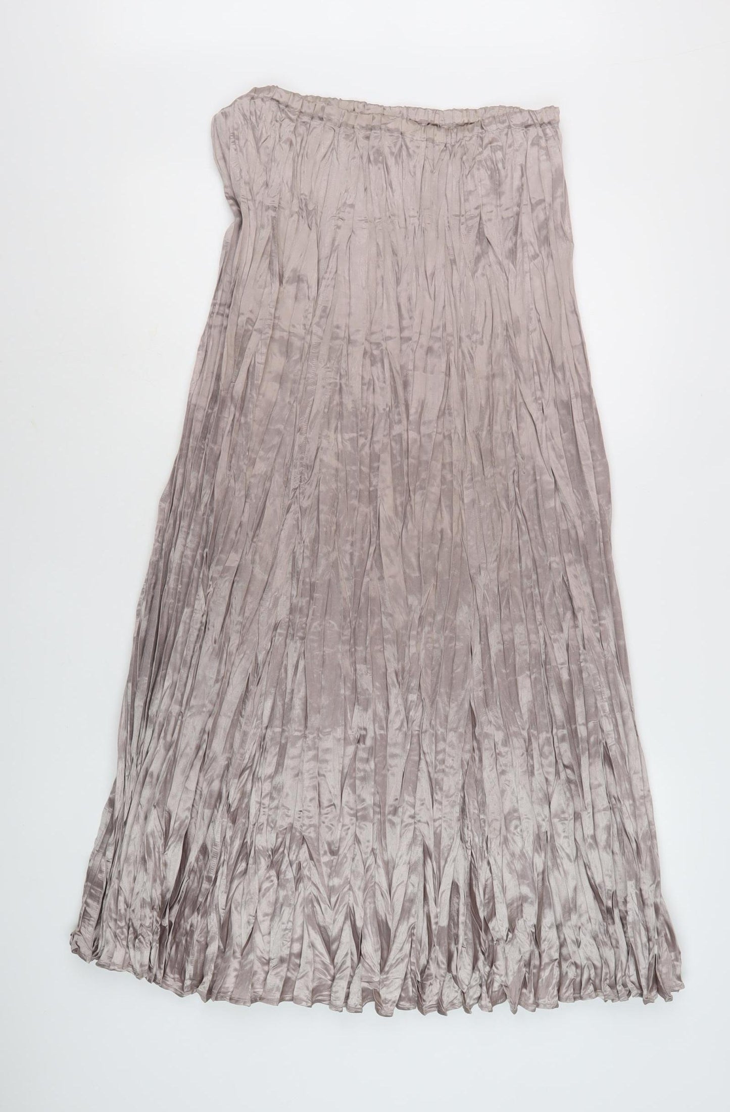 Marks and Spencer Women's Grey Pleated Midi Skirt