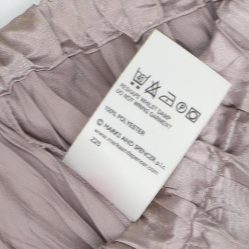 Marks and Spencer Women's Grey Pleated Midi Skirt