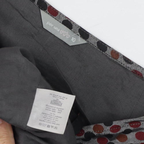 Per Una Women’s Multicoloured A-Line Skirt, Size 12