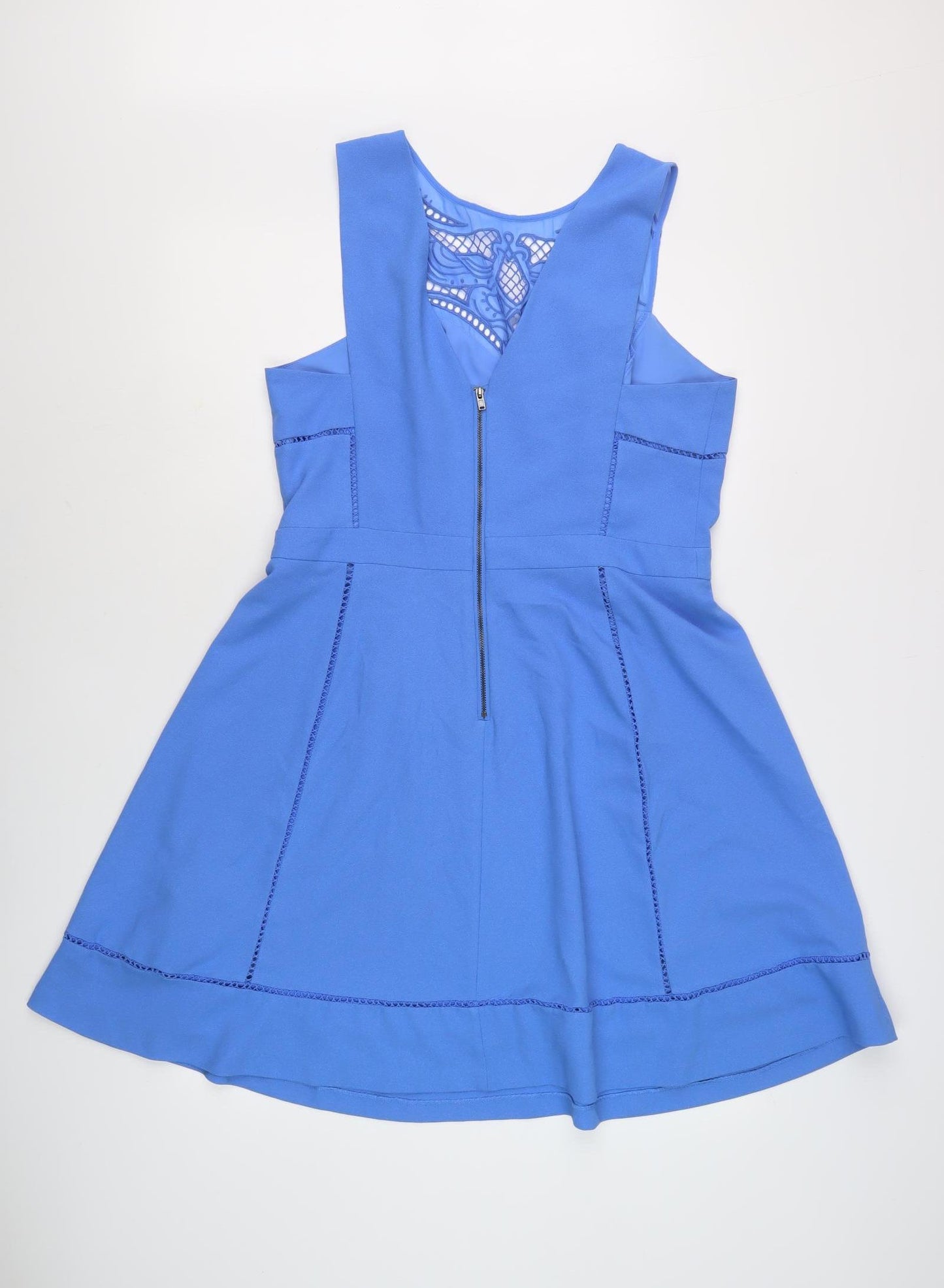Warehouse Women's Blue A-Line Dress, Size 16