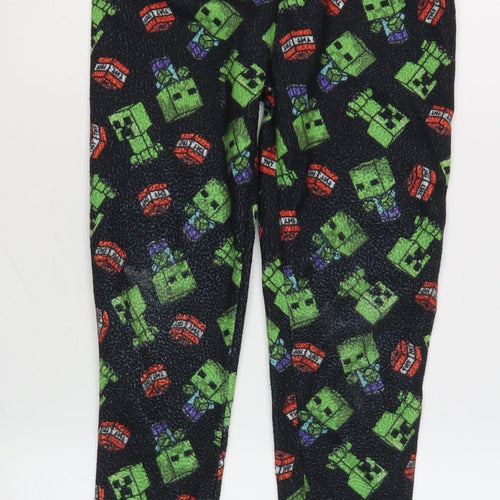 Tu Boys Black Minecraft Lounge Pants 9-10 Years Fleece