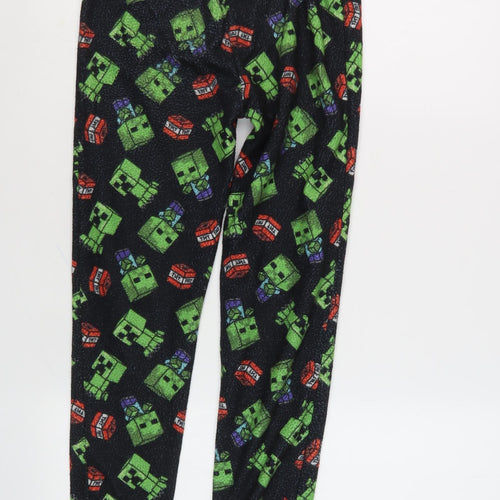 Tu Boys Black Minecraft Lounge Pants 9-10 Years Fleece