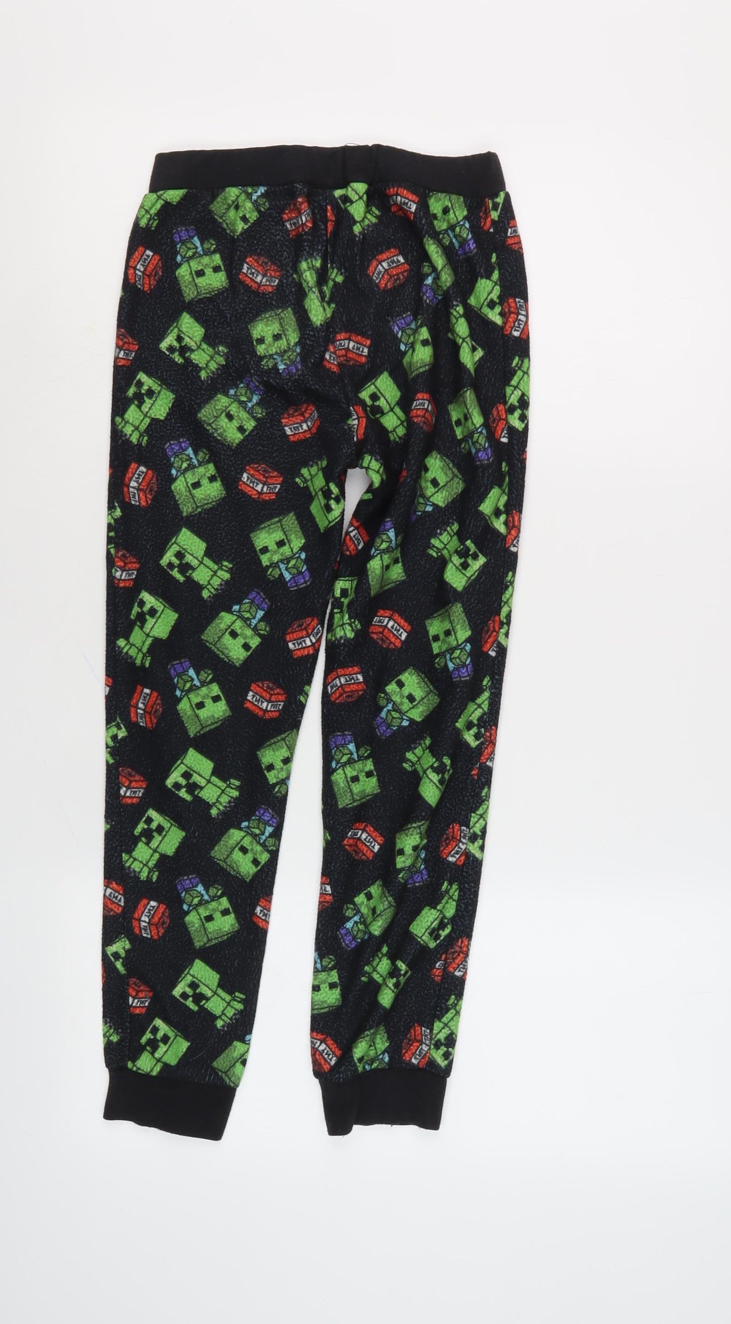 Tu Boys Black Minecraft Lounge Pants 9-10 Years Fleece