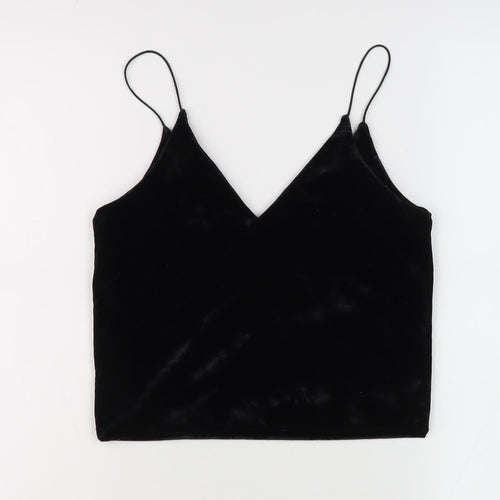 Urban Renewal Women's Black Velvet Camisole Tank - Small
