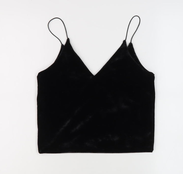 Urban Renewal Women's Black Velvet Camisole Tank - Small